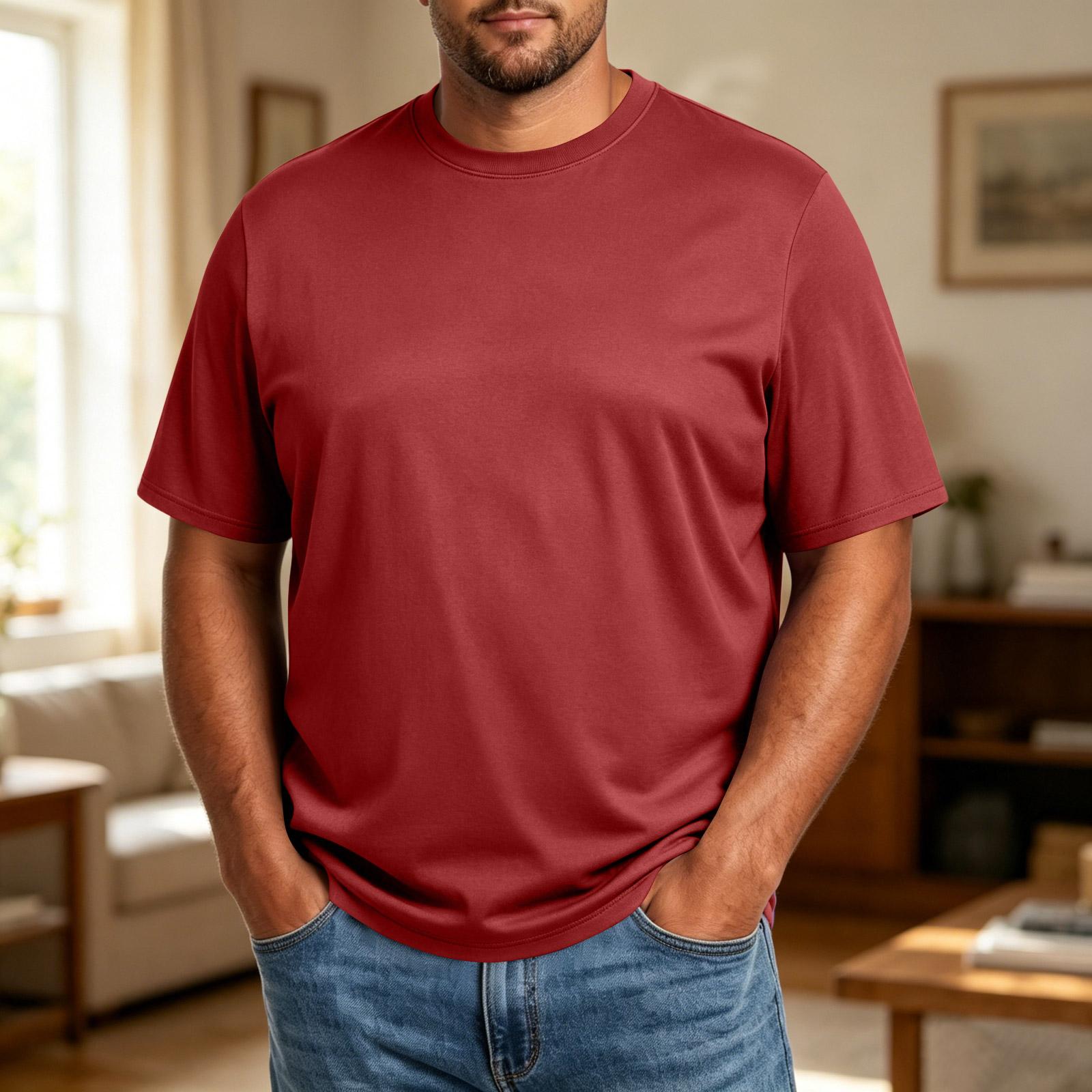 Men s Plus Size Short Sleeve Crew Neck Loose Fit Wicking Breathable Casual T Shirt for Everyday Wear L червоний
Men s Plus Size Short Sleeve Crew Neck Loose Fit Wicking Breathable Casual T Shirt for Everyday Wear L червоний