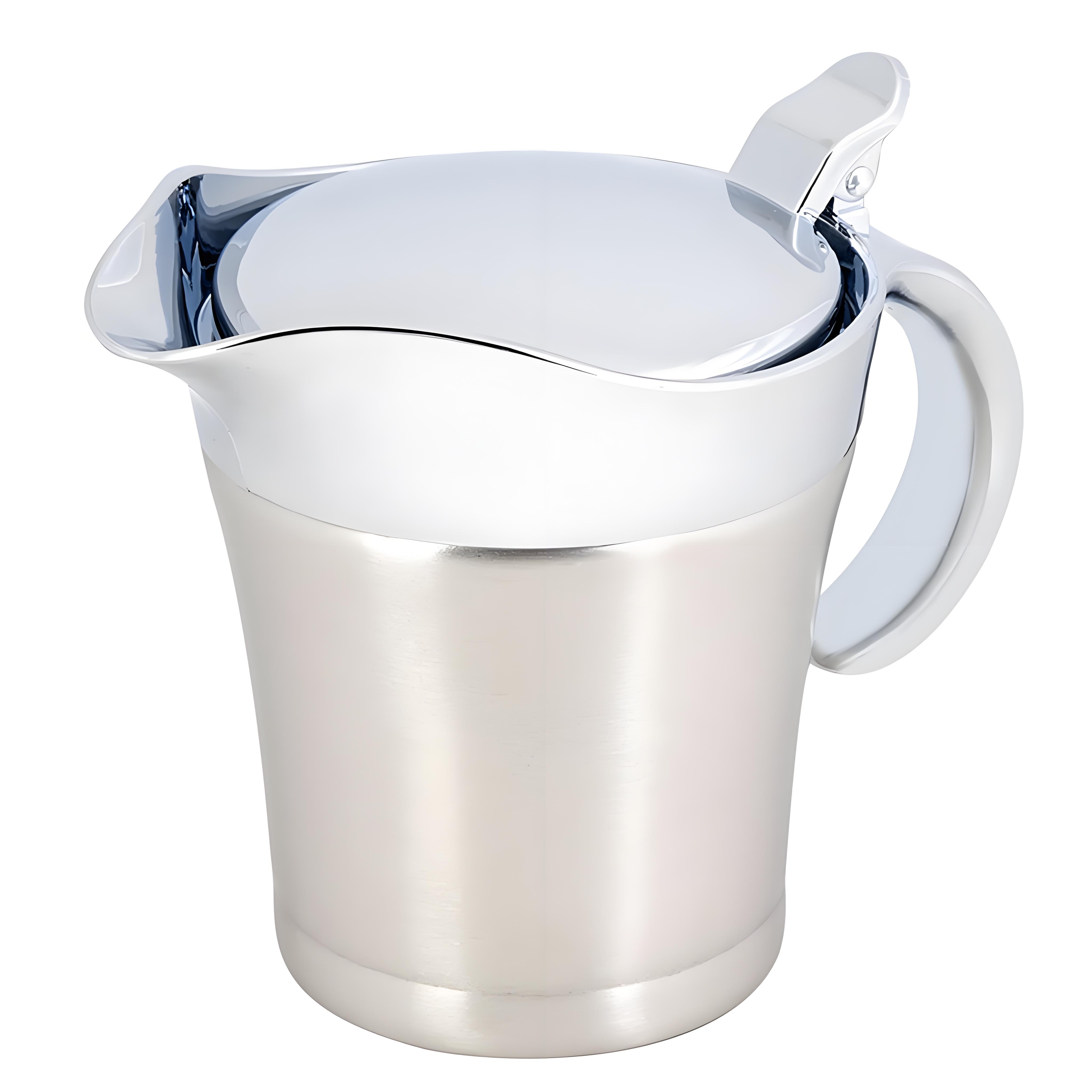 Премиальный соусник из нержавеющей стали 450 мл, термос с двойными стенками для горячих соусов и сока - кухонный сервировочный горшок серебряный
Премиальный соусник из нержавеющей стали 450 мл, термос с двойными стенками для горячих соусов и сока - кухонный сервировочный горшок серебряный