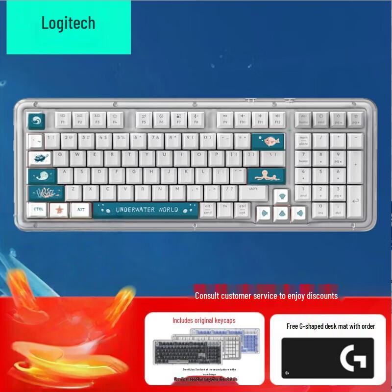 Logitech G K98M 98-Key Wireless Customizable Gasket Mechanical Keyboard
Logitech G K98M 98-Key Wireless Customizable Gasket Mechanical Keyboard