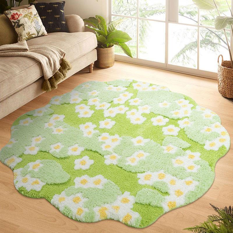 Nordic 3D Lawn Moss Rugs Tufted Carpet Soft Daisy Green Pink Irregular Rugs Bedside Mat Non-Slip Absorbent Home Decorate 100x100cm
Nordic 3D Lawn Moss Rugs Tufted Carpet Soft Daisy Green Pink Irregular Rugs Bedside Mat Non-Slip Absorbent Home Decorate 100x100cm