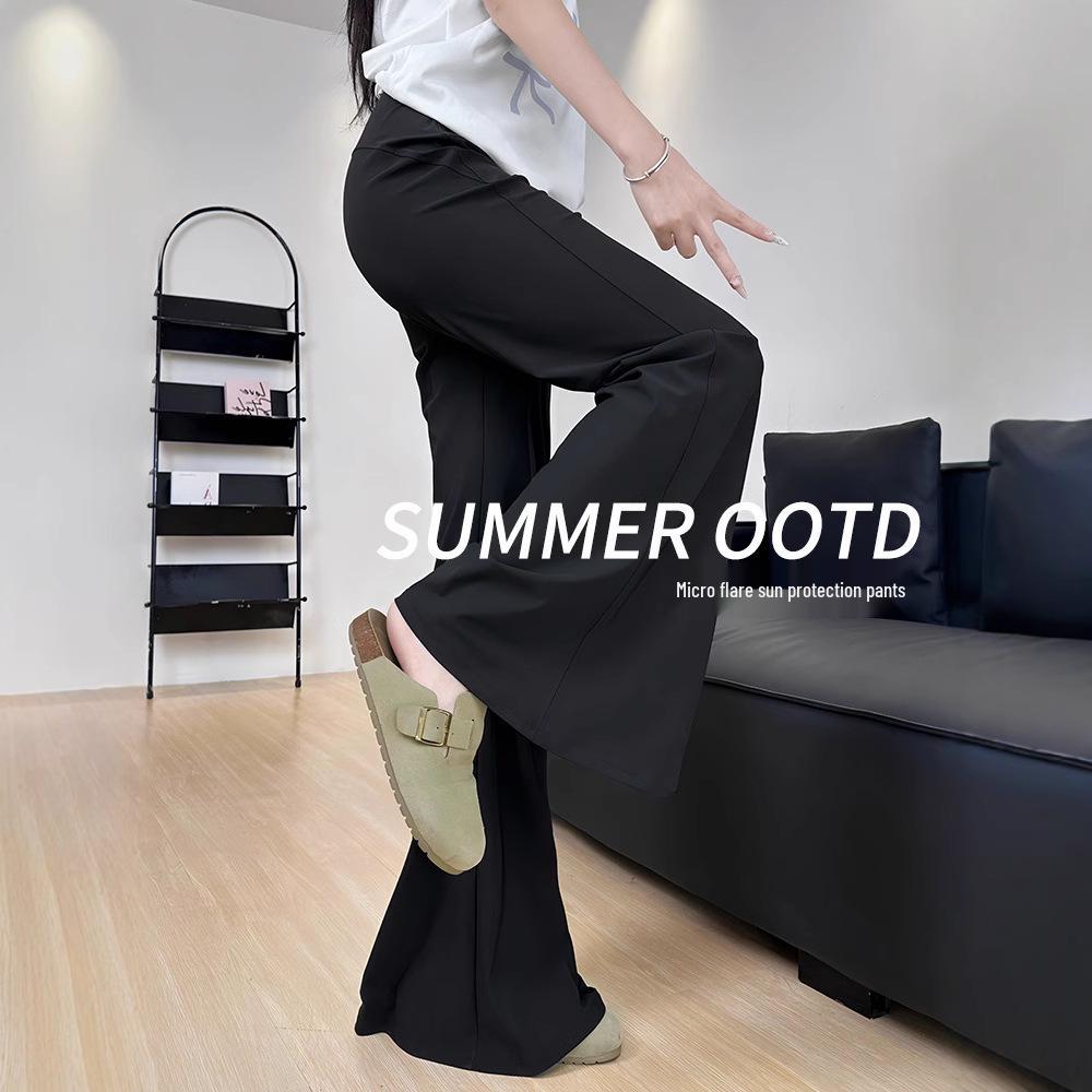 Women s High Waist Quick-Dry Flare Yoga Pants - Ice Silk Sun Protection, Black, Lightweight, Hip Lifting M
Women s High Waist Quick-Dry Flare Yoga Pants - Ice Silk Sun Protection, Black, Lightweight, Hip Lifting M