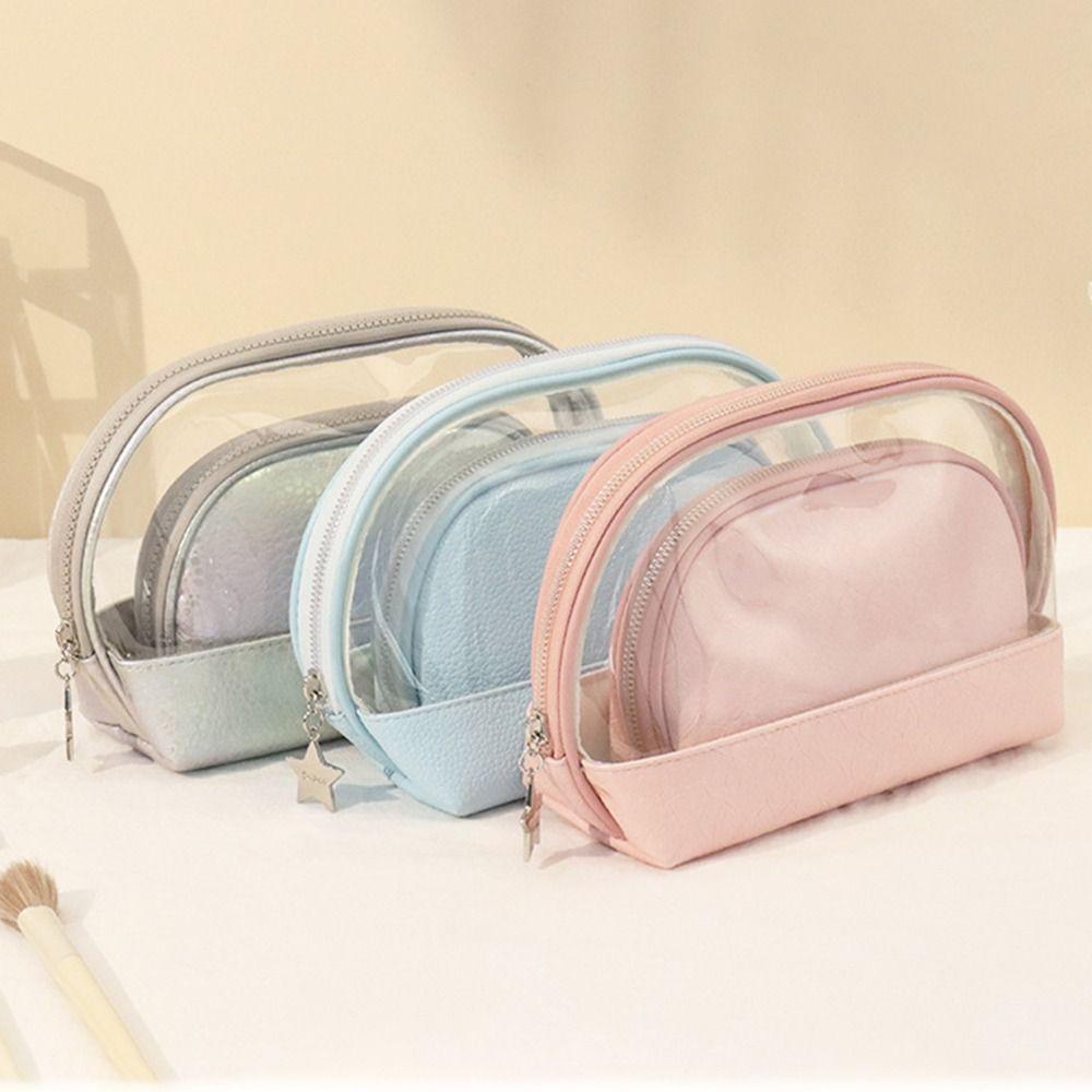 2 шт./компл., прозрачная косметичка, портативный чехол для хранения, сумки для туалетных принадлежностей, летние
2 шт./компл., прозрачная косметичка, портативный чехол для хранения, сумки для туалетных принадлежностей, летние
