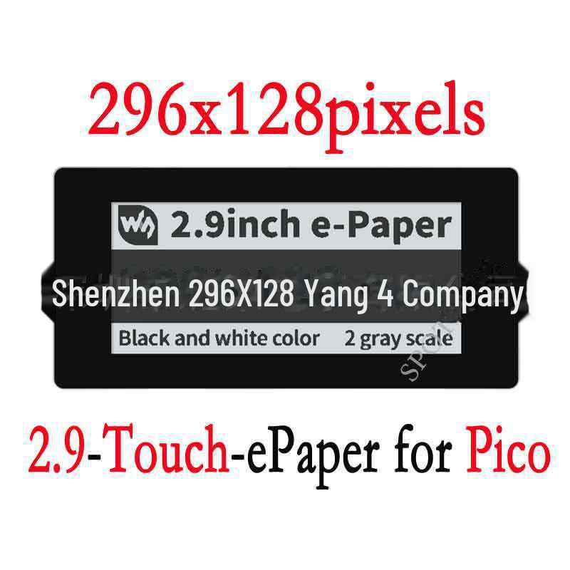 2.9-inch E-Paper Touchscreen Expansion Board for Raspberry Pi Pico, 296×128 Resolution 0101542
2.9-inch E-Paper Touchscreen Expansion Board for Raspberry Pi Pico, 296×128 Resolution 0101542