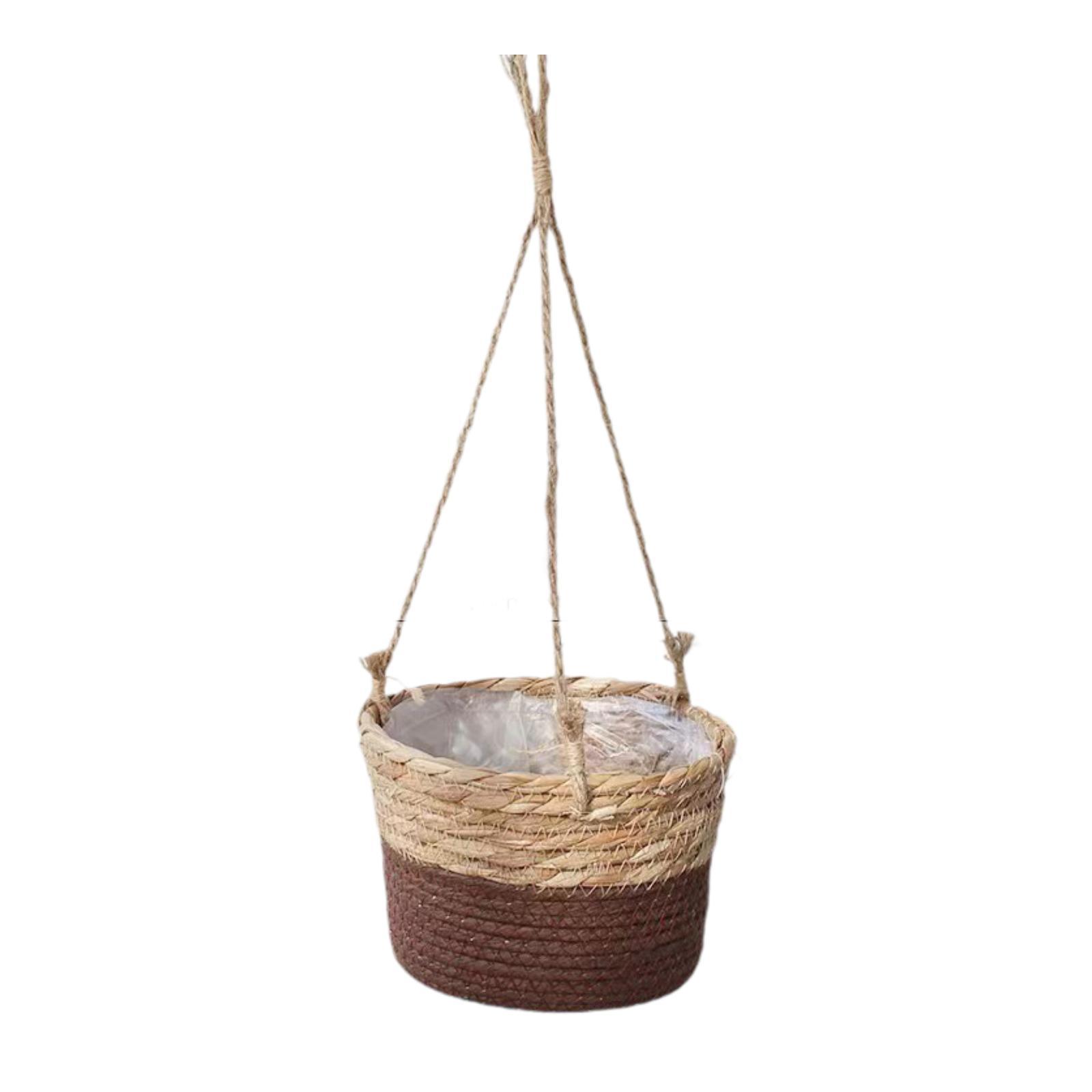 Hanging Floral Container Beautiful Woven Straw Flower Pots Indoor Decorative Versatile Woven Rope Flowerpot for Home Garden коричневий
Hanging Floral Container Beautiful Woven Straw Flower Pots Indoor Decorative Versatile Woven Rope Flowerpot for Home Garden коричневий
