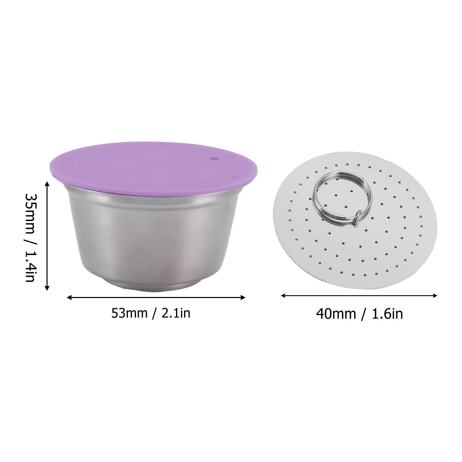 Stainless Steel Refill Coffee Capsules Reusable Coffee Filter Cup Set with Powder Cover for Gusto
Stainless Steel Refill Coffee Capsules Reusable Coffee Filter Cup Set with Powder Cover for Gusto