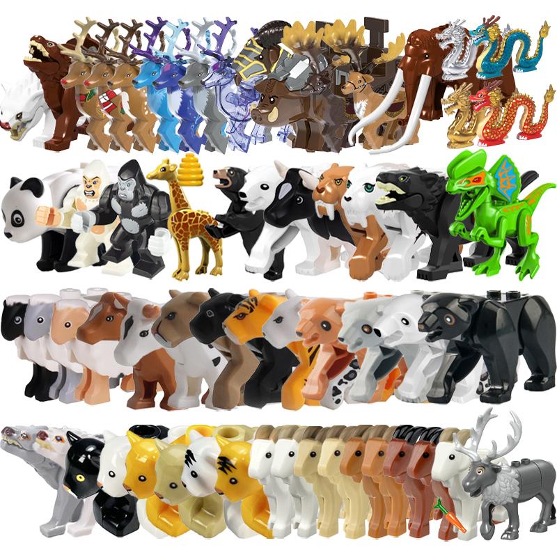 City Animal Figures Building Blocks Sheep Dragon Panda Gorilla Bear Deer Elephant Tiger Wolf Goat Cattle MOC Bricks Kid Toy Gift
City Animal Figures Building Blocks Sheep Dragon Panda Gorilla Bear Deer Elephant Tiger Wolf Goat Cattle MOC Bricks Kid Toy Gift