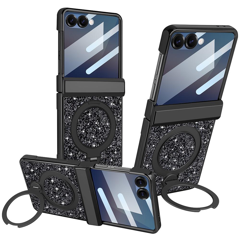 For Samsung Galaxy Z Flip 7& Flip 6 Flash Diamond Plating Integrated shell and Membrane Magnetic Rotating Foldable Bracket Cover PC&Galaxy Z Flip7
For Samsung Galaxy Z Flip 7& Flip 6 Flash Diamond Plating Integrated shell and Membrane Magnetic Rotating Foldable Bracket Cover PC&Galaxy Z Flip7