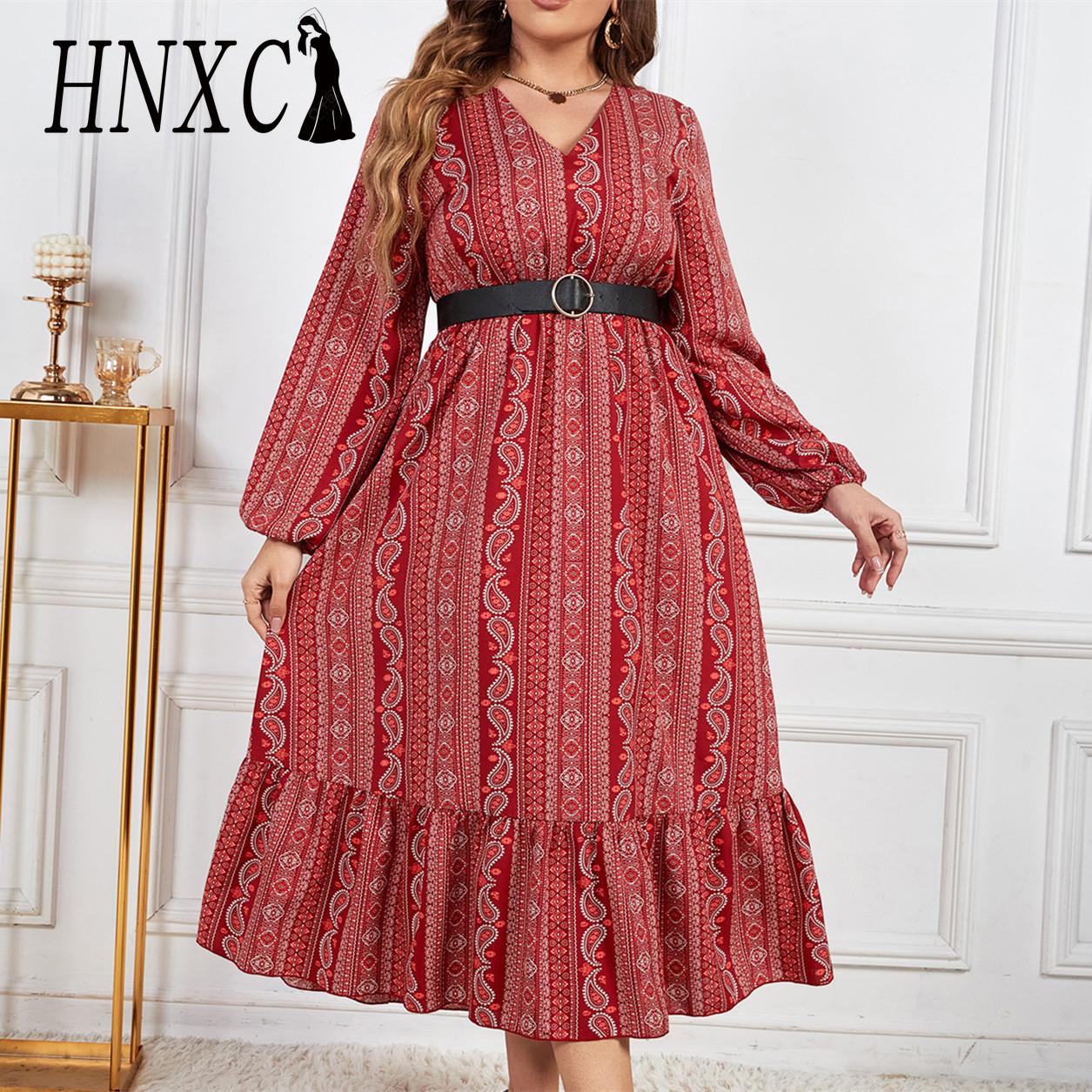 HNXC Женские модные осенне-зимние повседневные платья с длинным рукавом и v-образным вырезом
HNXC Женские модные осенне-зимние повседневные платья с длинным рукавом и v-образным вырезом