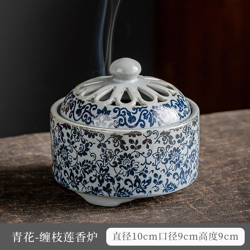 Сине-белая керамическая курильница для благовоний, антикварная фруктовая кадильница, подставка для ароматерапии, декор для чайной церемонии, подарок для дома в стиле дзен, ремесло
Сине-белая керамическая курильница для благовоний, антикварная фруктовая кадильница, подставка для ароматерапии, декор для чайной церемонии, подарок для дома в стиле дзен, ремесло