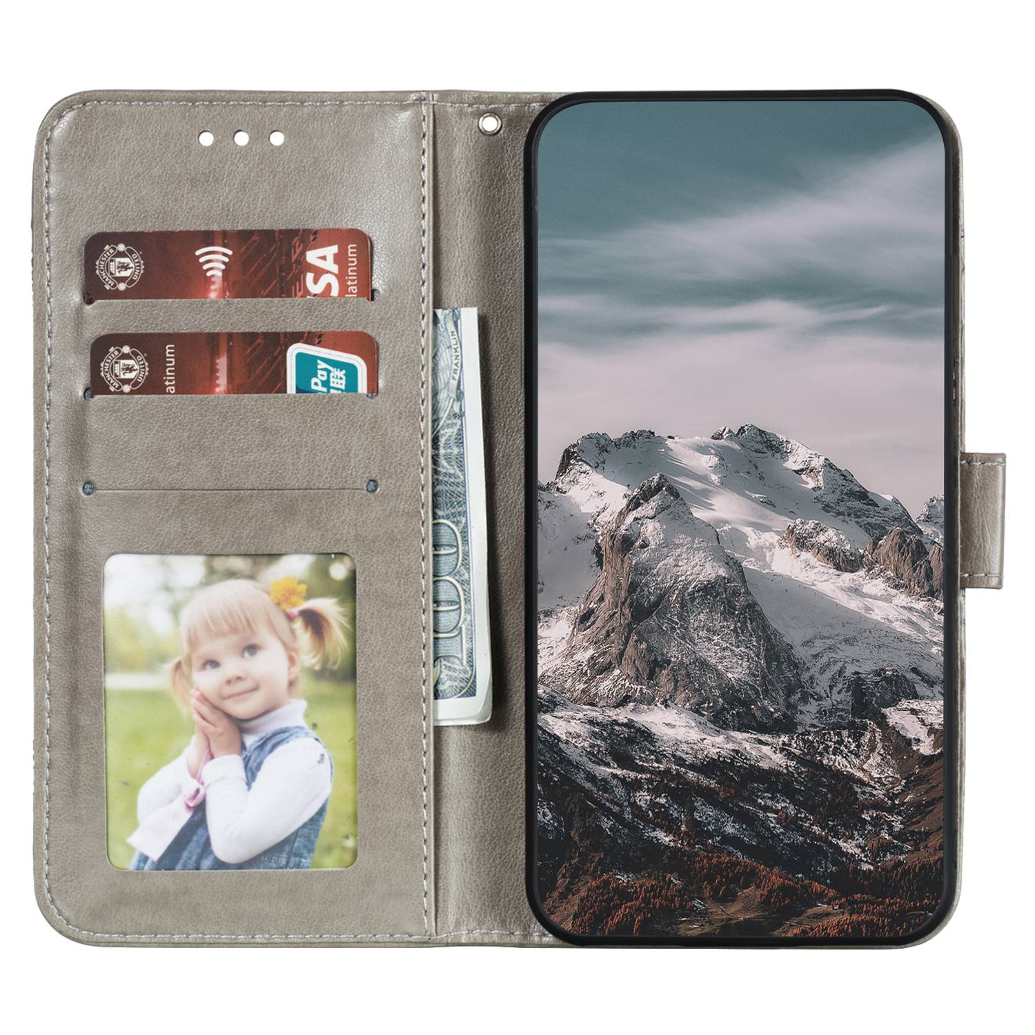 For Samsung Galaxy A04e 4G/M04 4G/F04 4G Stand Phone Case Imprinting Mandala Flower Flip PU Leather Magnetic Protective Cover Grey
For Samsung Galaxy A04e 4G/M04 4G/F04 4G Stand Phone Case Imprinting Mandala Flower Flip PU Leather Magnetic Protective Cover Grey