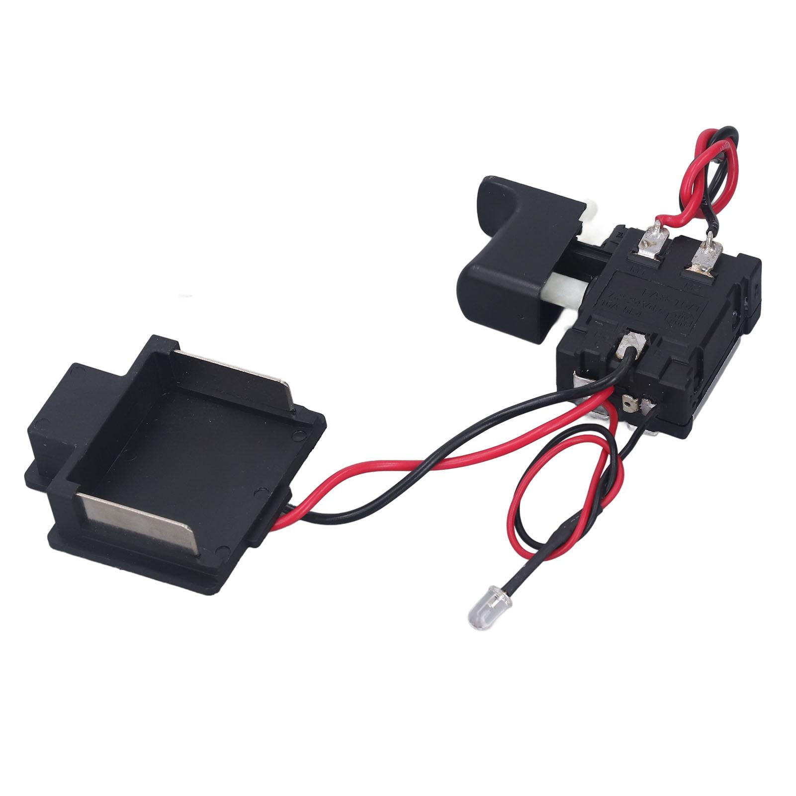 Wrench Trigger Switch Universal Electric Speed Control Wrench Switch with Light 7.2 to 24V
Wrench Trigger Switch Universal Electric Speed Control Wrench Switch with Light 7.2 to 24V