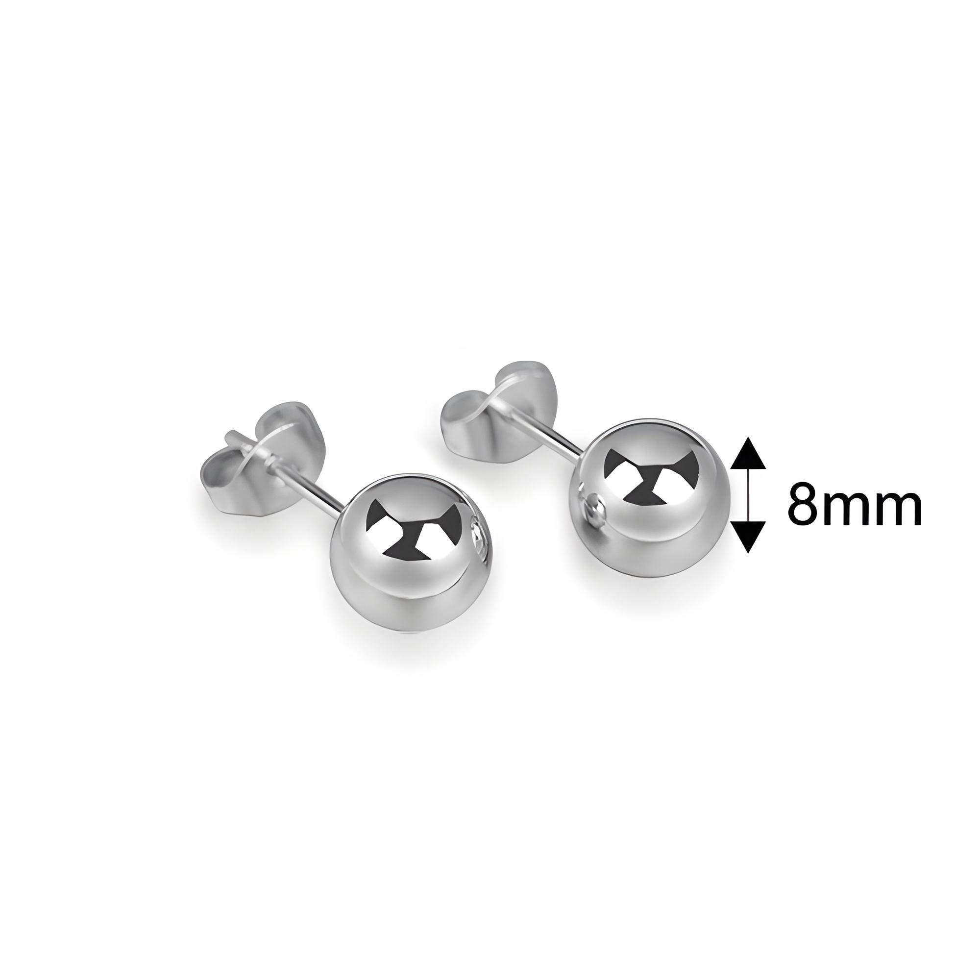 1 пара шариковых серег из нержавеющей стали, женские серьги-гвоздики с геометрическим узором, 6 мм, 8 мм, 10 мм 8mm серебряный
1 пара шариковых серег из нержавеющей стали, женские серьги-гвоздики с геометрическим узором, 6 мм, 8 мм, 10 мм 8mm серебряный