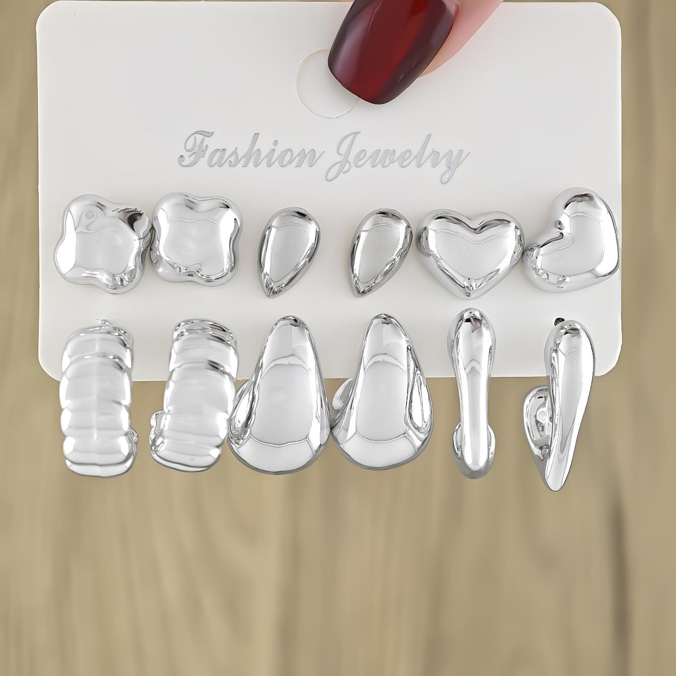 Geometric Irregular CCB Earrings Fashionable, Light Luxury, Versatile New Earrings and Accessories
Geometric Irregular CCB Earrings Fashionable, Light Luxury, Versatile New Earrings and Accessories