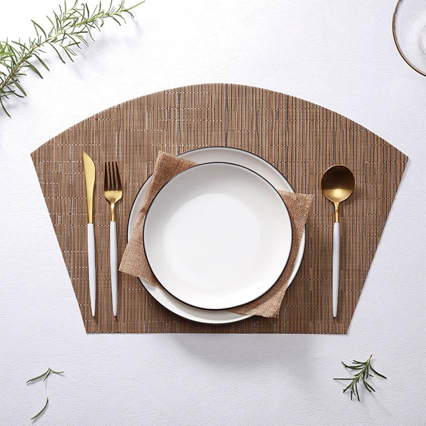 Bamboo Grain Painting Placemats Sector Table Mat Cup Bar Mat Kitchen Accessories PVC Adiabatic Can Be Washed Coffee Table Pad 2pcs-pack
Bamboo Grain Painting Placemats Sector Table Mat Cup Bar Mat Kitchen Accessories PVC Adiabatic Can Be Washed Coffee Table Pad 2pcs-pack