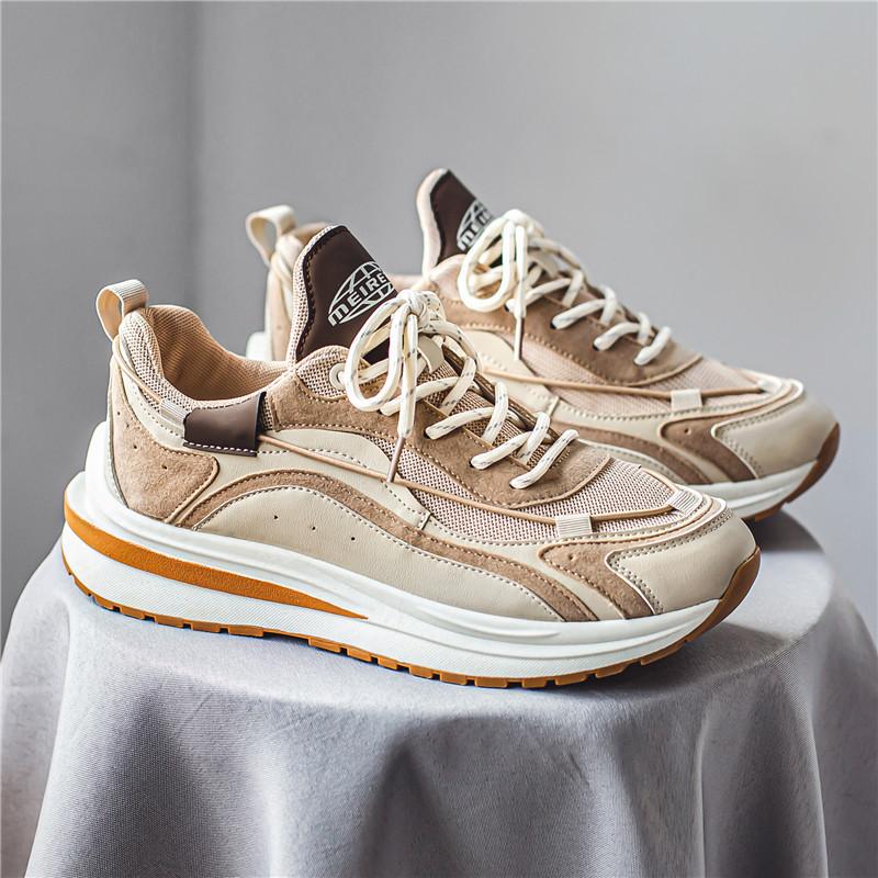 Men s Retro All-match Sneakers Breathable Casual Shoes Round Toe Lightweight Thick Bottom Outdoor Comfortable Trendy All-match
Men s Retro All-match Sneakers Breathable Casual Shoes Round Toe Lightweight Thick Bottom Outdoor Comfortable Trendy All-match