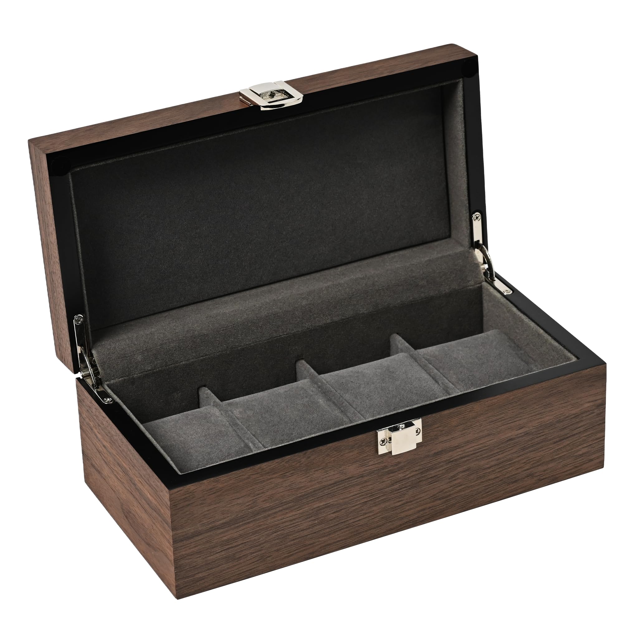 Es prima Watch Storage Case, Watch Storage Box, Collection Case, High Quality Walnut Wood, Holds 4 Watches, ES5304WD
Es prima Watch Storage Case, Watch Storage Box, Collection Case, High Quality Walnut Wood, Holds 4 Watches, ES5304WD