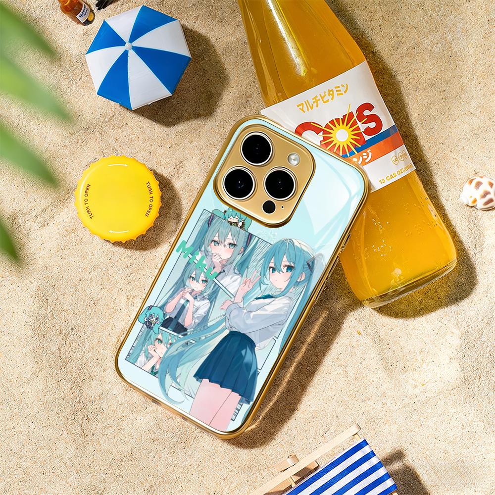 Japan beauty M-MikuES cute girl anime Phone Case For iphone 17 16 15 14 13 12 11Pro Plus Max Gold-plated glass Phone Case iPhone 16 Pro
Japan beauty M-MikuES cute girl anime Phone Case For iphone 17 16 15 14 13 12 11Pro Plus Max Gold-plated glass Phone Case iPhone 16 Pro