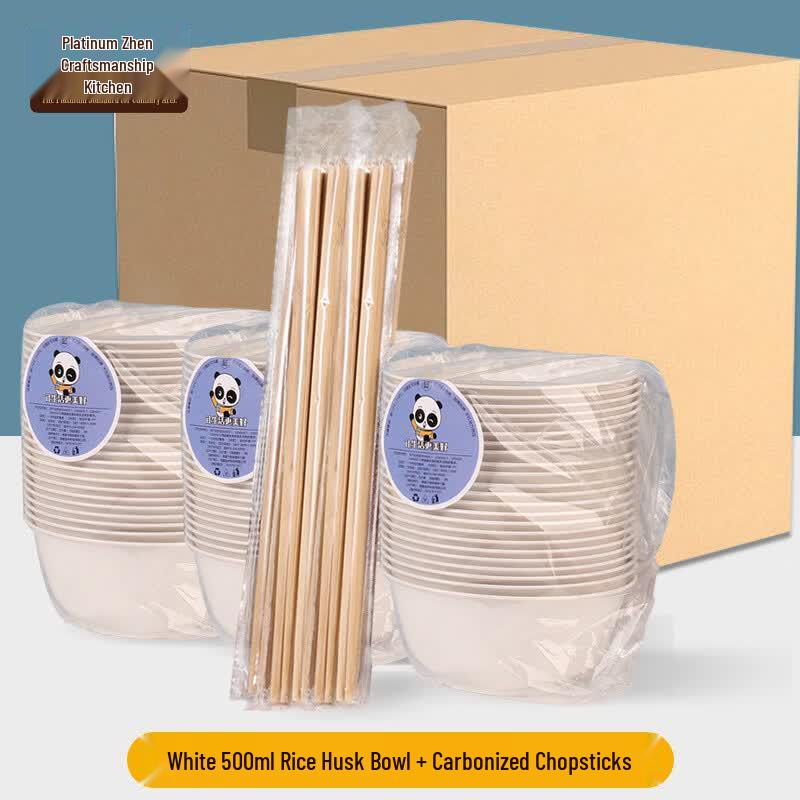 Eco-Friendly Disposable Rice Husk Bowl & Chopstick Set
Eco-Friendly Disposable Rice Husk Bowl & Chopstick Set
