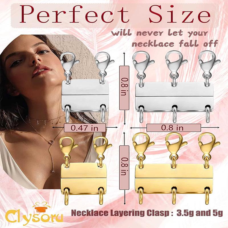 1 Pcs Multi-Layer Necklace Clasp Magnetic Necklace Separator For Layered Multi-Strand Jewelry Connector Slide Tube Fastener C
1 Pcs Multi-Layer Necklace Clasp Magnetic Necklace Separator For Layered Multi-Strand Jewelry Connector Slide Tube Fastener C