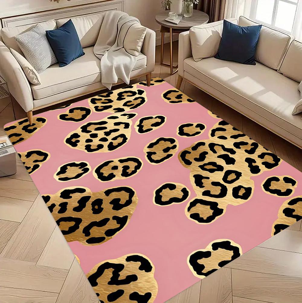 Blush Pink Leopard Rug Trendy Animal Print Carpet for Living Room Bedroom Floor Mat Aesthetic Home Decor Girly Room Accent 40x60CM
Blush Pink Leopard Rug Trendy Animal Print Carpet for Living Room Bedroom Floor Mat Aesthetic Home Decor Girly Room Accent 40x60CM