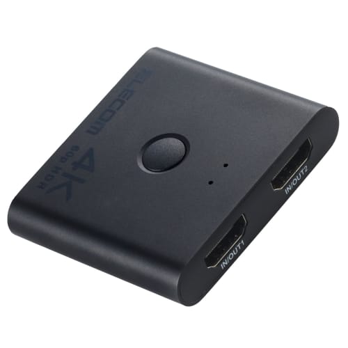 ELECOM HDMI Switcher 4K 60 Гц 2 входа 1 выход двунаправленный тонкий (12мм) Дистрибьютор PS5/4/Nintendo Switch/Fire TV Stick и другие DH-SW4KBD21BK/E
ELECOM HDMI Switcher 4K 60 Гц 2 входа 1 выход двунаправленный тонкий (12мм) Дистрибьютор PS5/4/Nintendo Switch/Fire TV Stick и другие DH-SW4KBD21BK/E