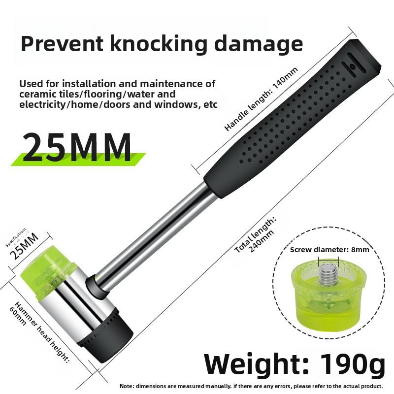 Rubber Hammer Installation Hammer Sticker Brick Laying Floor Tile Tool Multi Functional Woodworking Home Decoration Tool
Rubber Hammer Installation Hammer Sticker Brick Laying Floor Tile Tool Multi Functional Woodworking Home Decoration Tool