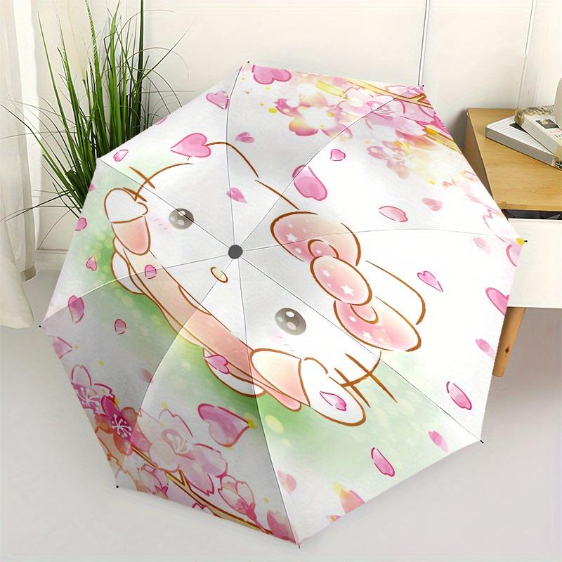 Hello Kitty,Sakura Automatic Folding Umbrella-Simple 8-Rib Design, Bright Cartoon Pattern, Durable Iron Frame, Suitable For Travel, Outdoor,
Hello Kitty,Sakura Automatic Folding Umbrella-Simple 8-Rib Design, Bright Cartoon Pattern, Durable Iron Frame, Suitable For Travel, Outdoor,