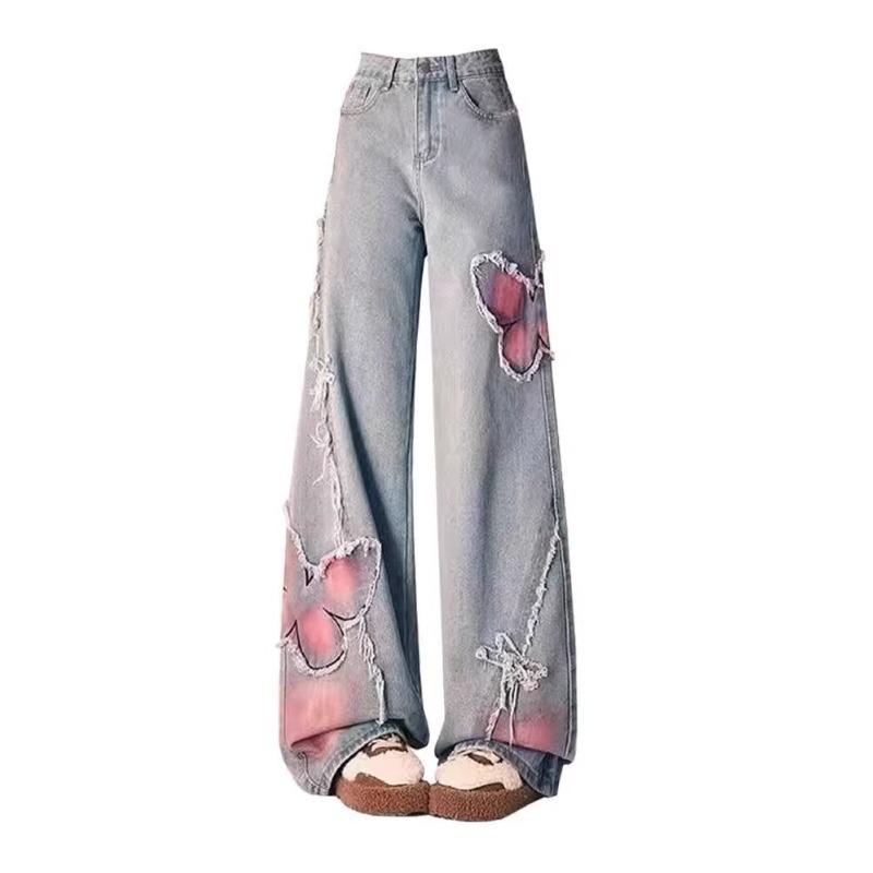 Женские джинсы с широкими штанинами, на флисовой подкладке, с аппликацией в виде бабочки тай-дай, для осени/зимы S светло-синий
Женские джинсы с широкими штанинами, на флисовой подкладке, с аппликацией в виде бабочки тай-дай, для осени/зимы S светло-синий