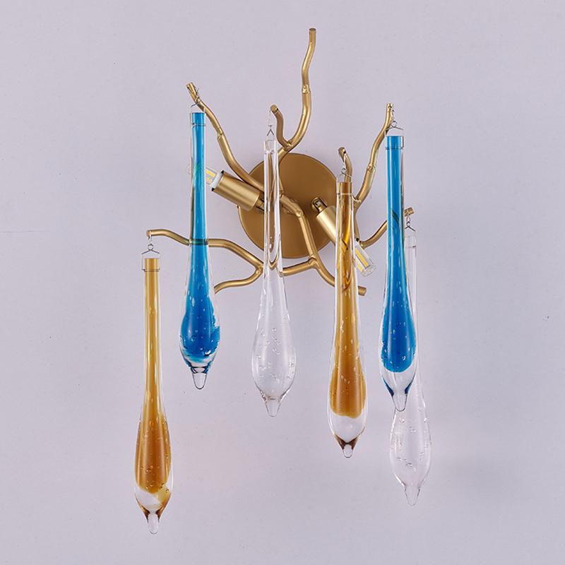 Постмодернистский настенный светильник с каплями воды и кристаллами в виде ветки для гостиной, декор стен, проход в отеле, лестница, спальня, прикроватная светодиодная лампа Cool White(5500-7000K)
Постмодернистский настенный светильник с каплями воды и кристаллами в виде ветки для гостиной, декор стен, проход в отеле, лестница, спальня, прикроватная светодиодная лампа Cool White(5500-7000K)