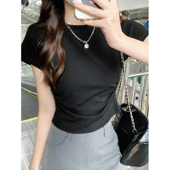Special offer 40 210g refined cotton 1 × 1 slim-fitting waist sexy short-sleeved t-shirt women s pure desire short card waist top 2XL
Special offer 40 210g refined cotton 1 × 1 slim-fitting waist sexy short-sleeved t-shirt women s pure desire short card waist top 2XL