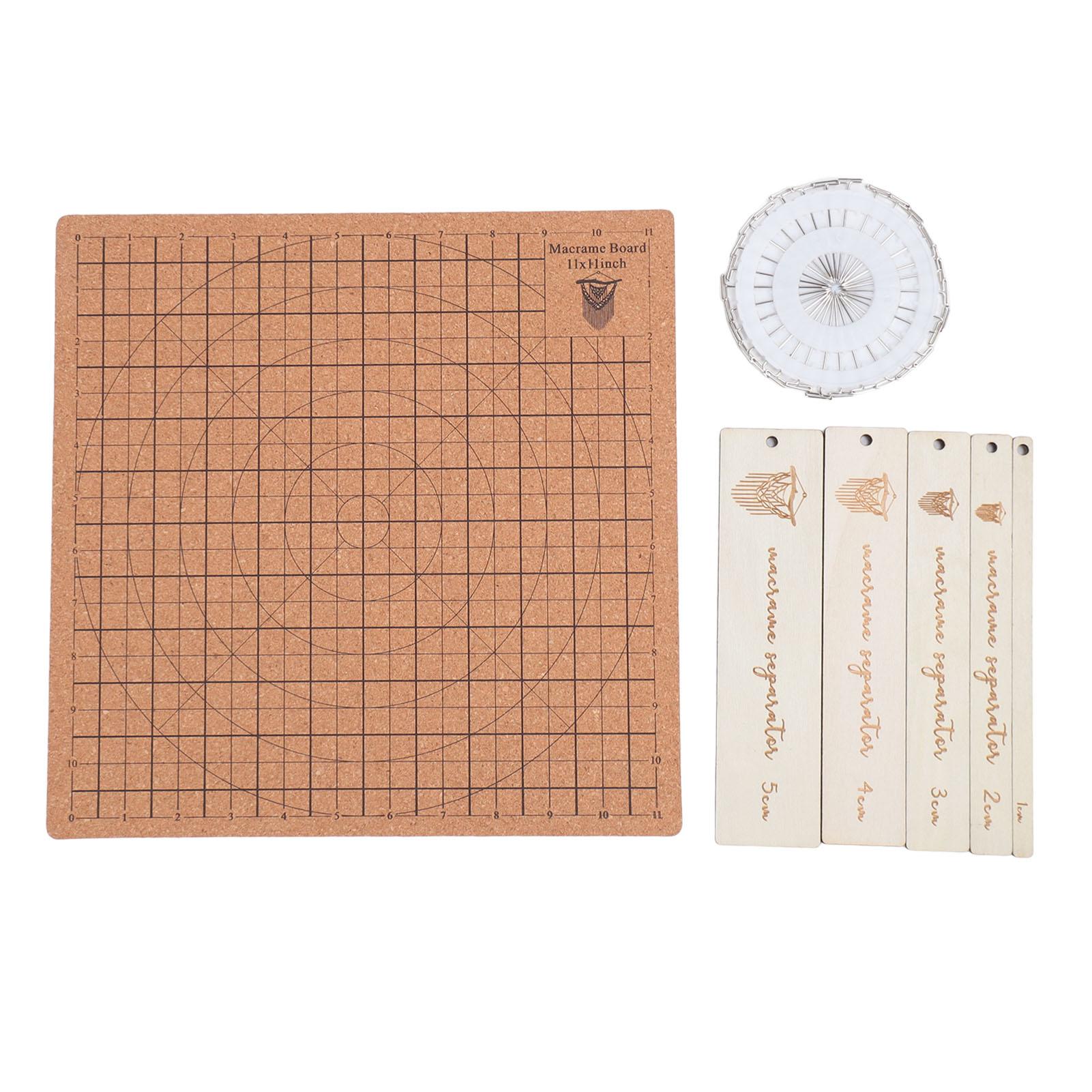 Macrame Board 11.8x11.8inch Reusable Grids Double Sided Macrame Braiding Board with 30pcs T Pins
Macrame Board 11.8x11.8inch Reusable Grids Double Sided Macrame Braiding Board with 30pcs T Pins