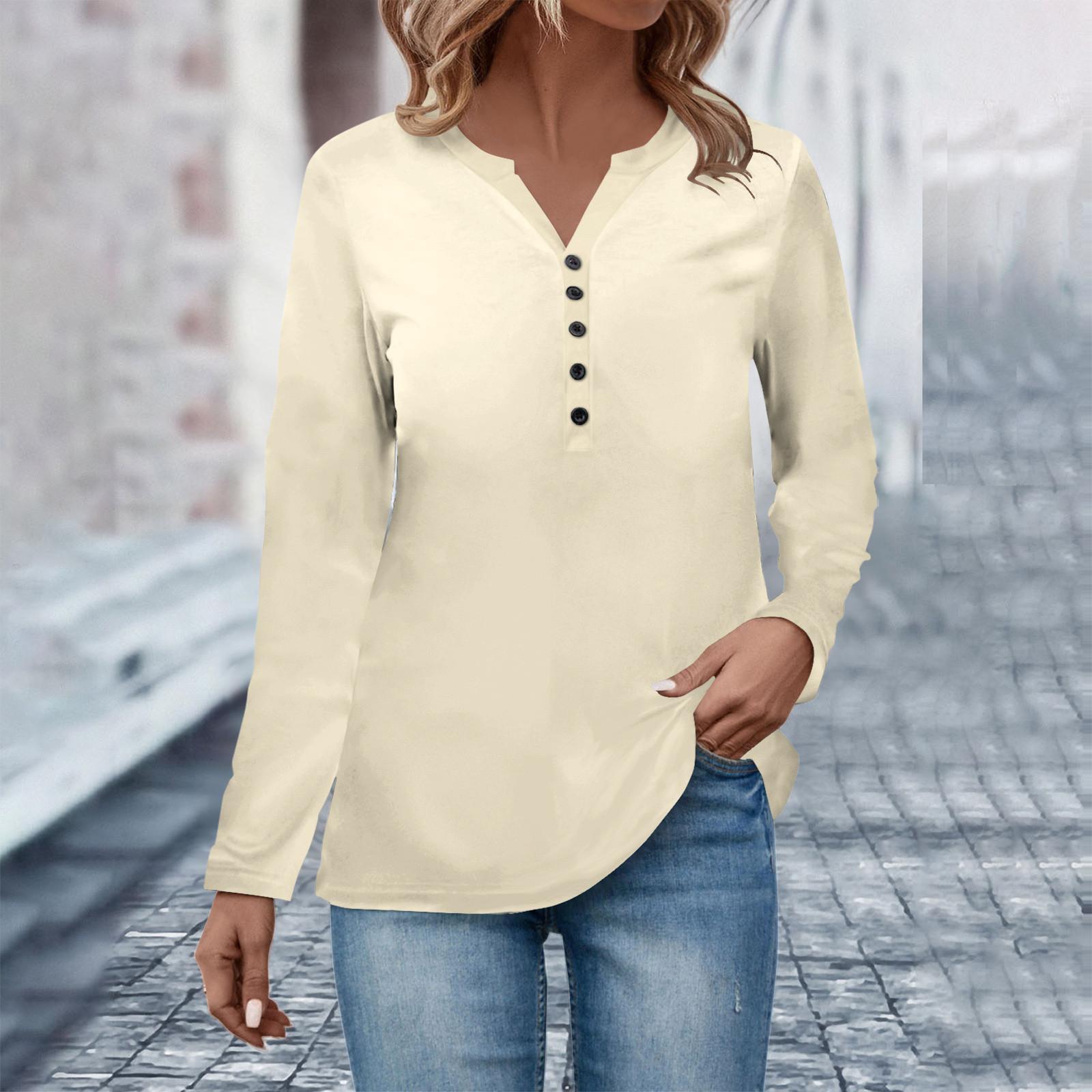 Women s V Neck Button Down Long Sleeve Pleated T-Shirt Fashion Top Tunic Button Up Women s Business Cotton Casual Shirt Top M бежевый
Women s V Neck Button Down Long Sleeve Pleated T-Shirt Fashion Top Tunic Button Up Women s Business Cotton Casual Shirt Top M бежевый
