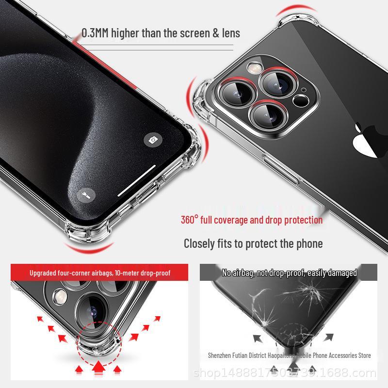 Compatible with iPhone 12, 13, 14, and 15/16, 17 Pro Max. Transparent, simple airbag design, drop-proof. Xr
Compatible with iPhone 12, 13, 14, and 15/16, 17 Pro Max. Transparent, simple airbag design, drop-proof. Xr