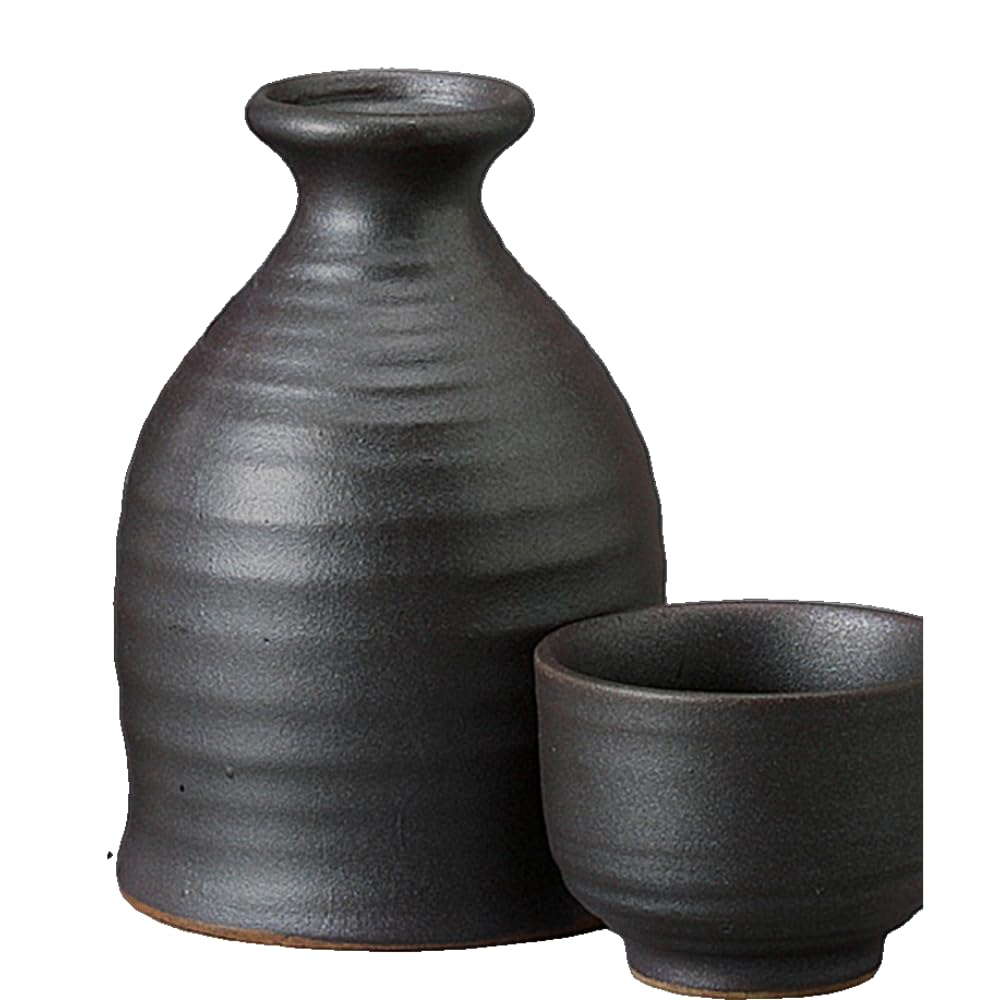 Sake Cup Set Tokkuri Ochoko Set Diameter x Height 300ml Black Bizen 2 Tokkuri Set Pottery Mino Ware Hot Sake Hot Bottle Cold Sake Sake Ale-net 7.2
Sake Cup Set Tokkuri Ochoko Set Diameter x Height 300ml Black Bizen 2 Tokkuri Set Pottery Mino Ware Hot Sake Hot Bottle Cold Sake Sake Ale-net 7.2