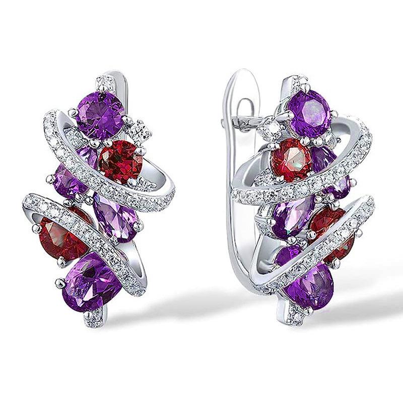 Fashionable Zircon Inlaid Earrings for Women Geometric Line Design European American Style Light Luxury High-End Zircon
Fashionable Zircon Inlaid Earrings for Women Geometric Line Design European American Style Light Luxury High-End Zircon