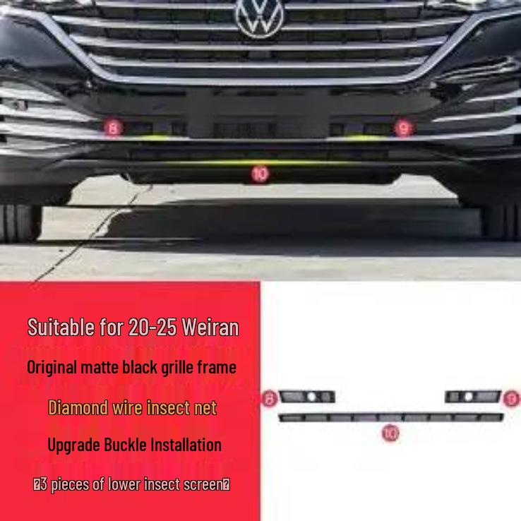 Сетка от насекомых и защитная сетка радиатора Volkswagen Viloran (Модели 2020-2026 гг.)
Сетка от насекомых и защитная сетка радиатора Volkswagen Viloran (Модели 2020-2026 гг.)
