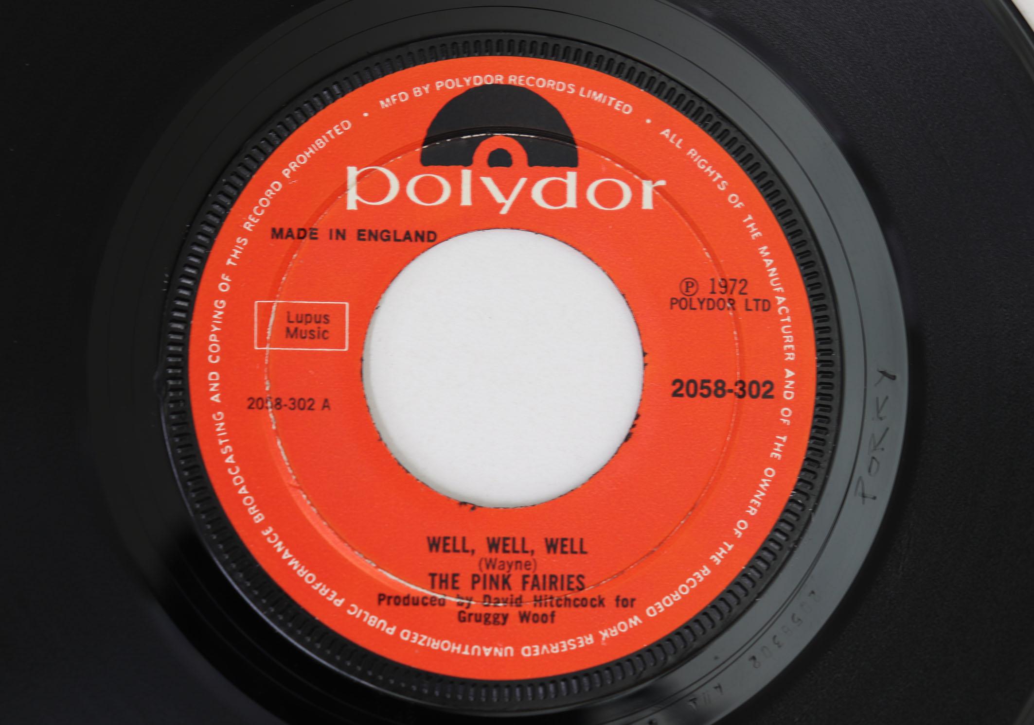 7inch Record PINK FAIRIES Well Well Well Hold On 2058302 POLYDOR 1972 UK Rock Used
7inch Record PINK FAIRIES Well Well Well Hold On 2058302 POLYDOR 1972 UK Rock Used