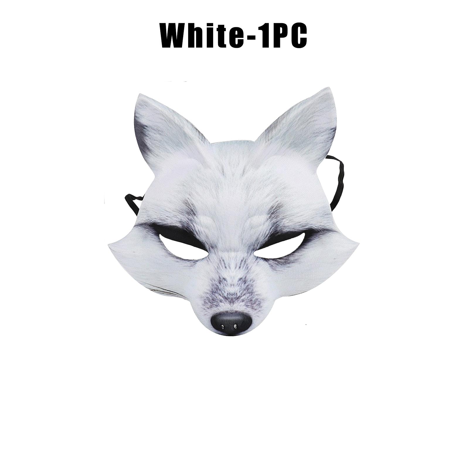 Breathable EVA Fox Half Mask Halloween Animal Cosplay Prop White Fur Effect Party Masquerade Lightweight Face Cover
Breathable EVA Fox Half Mask Halloween Animal Cosplay Prop White Fur Effect Party Masquerade Lightweight Face Cover