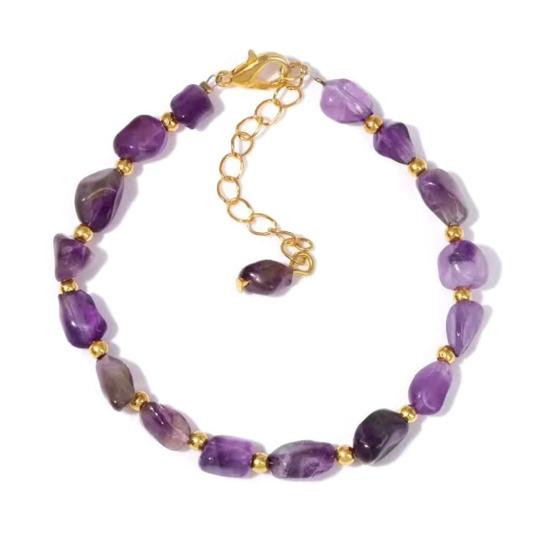 Women Bracelet Irregular Natural Stone Beads Adjustable Length Bracelet Comfortable to Wear Wrist Versatile Accessory E
Women Bracelet Irregular Natural Stone Beads Adjustable Length Bracelet Comfortable to Wear Wrist Versatile Accessory E