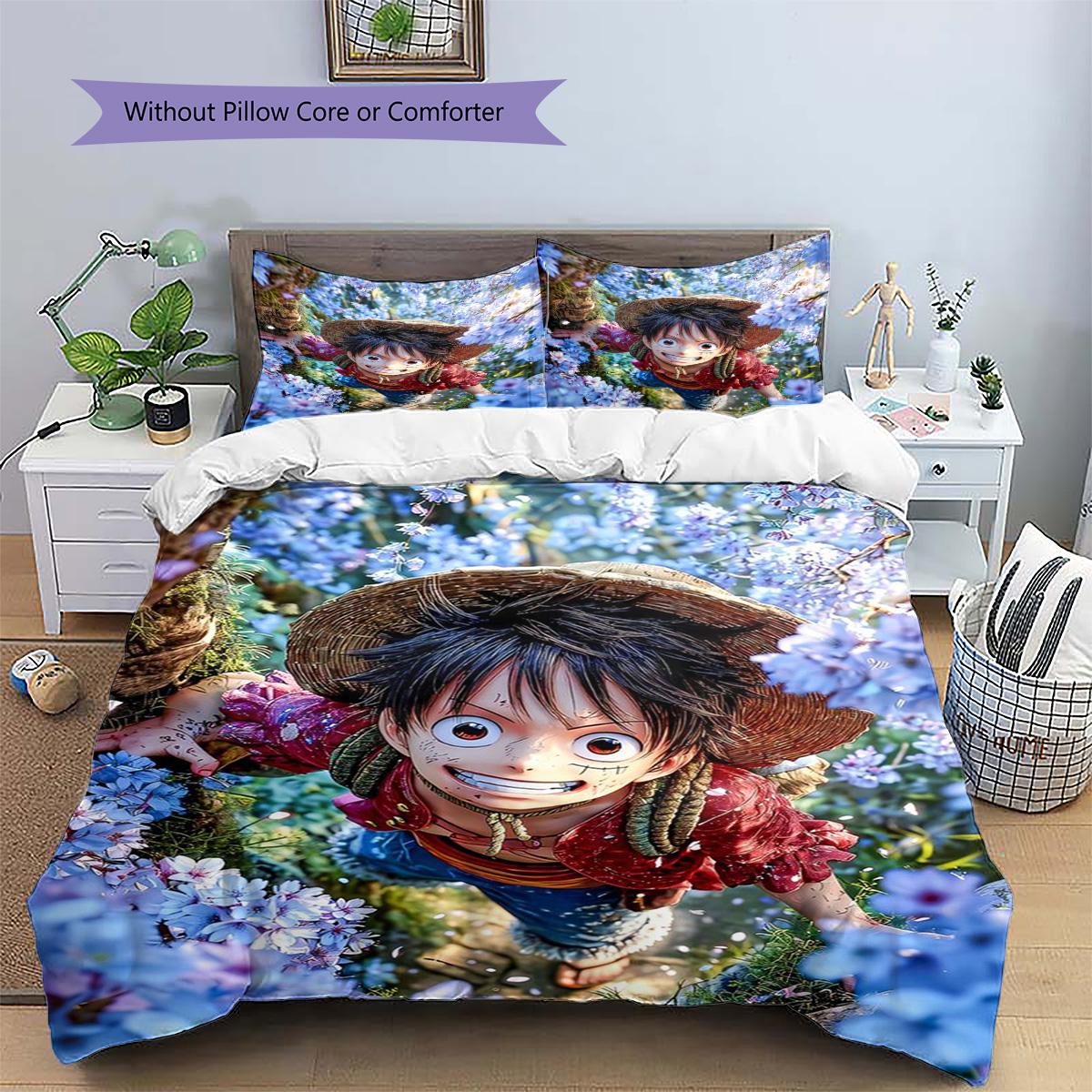 Luffy Patterned Pillowcase & Duvet Cover Set Anime Decor Gift Bedding for Bedroom Premium for Fans.-TING 135x200cm
Luffy Patterned Pillowcase & Duvet Cover Set Anime Decor Gift Bedding for Bedroom Premium for Fans.-TING 135x200cm