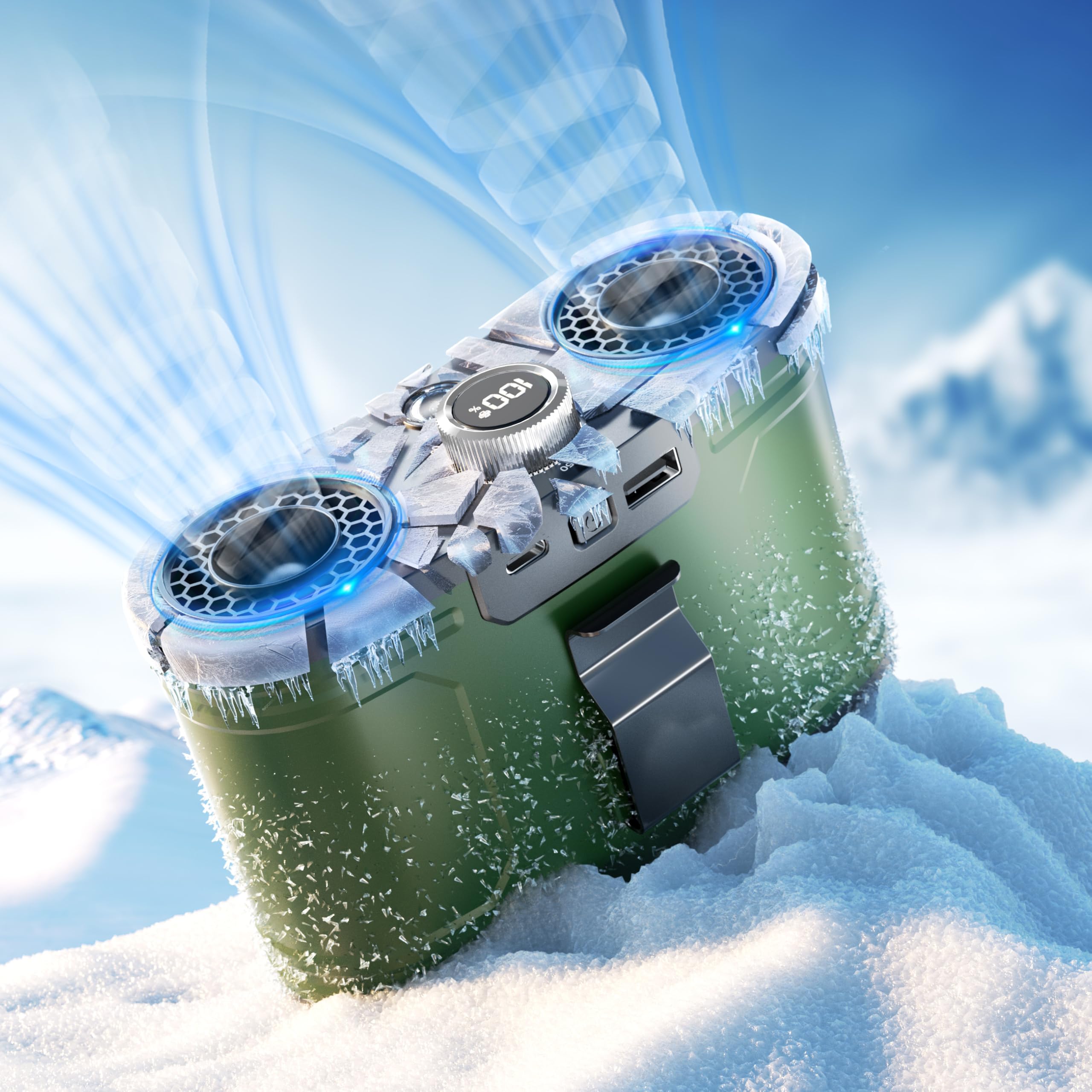 SUKITEN Belt Fan 18000mAh Rechargeable LED Double 100 Speed Up to 85 Hours Continuous Speed High LED Portable Waist Neck Clip Ideal for Fireworks зелений
SUKITEN Belt Fan 18000mAh Rechargeable LED Double 100 Speed Up to 85 Hours Continuous Speed High LED Portable Waist Neck Clip Ideal for Fireworks зелений