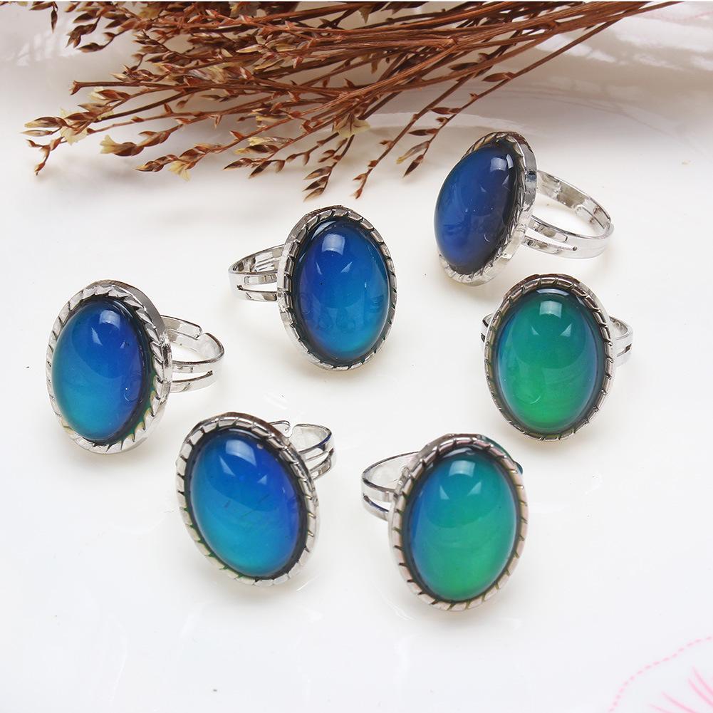 Charm Retro Temperature Sensing Mood Changes Color Opal Stone Adjustment Couple Rings for Women Men Fashion Finger Jewelry Gifts resizable
Charm Retro Temperature Sensing Mood Changes Color Opal Stone Adjustment Couple Rings for Women Men Fashion Finger Jewelry Gifts resizable