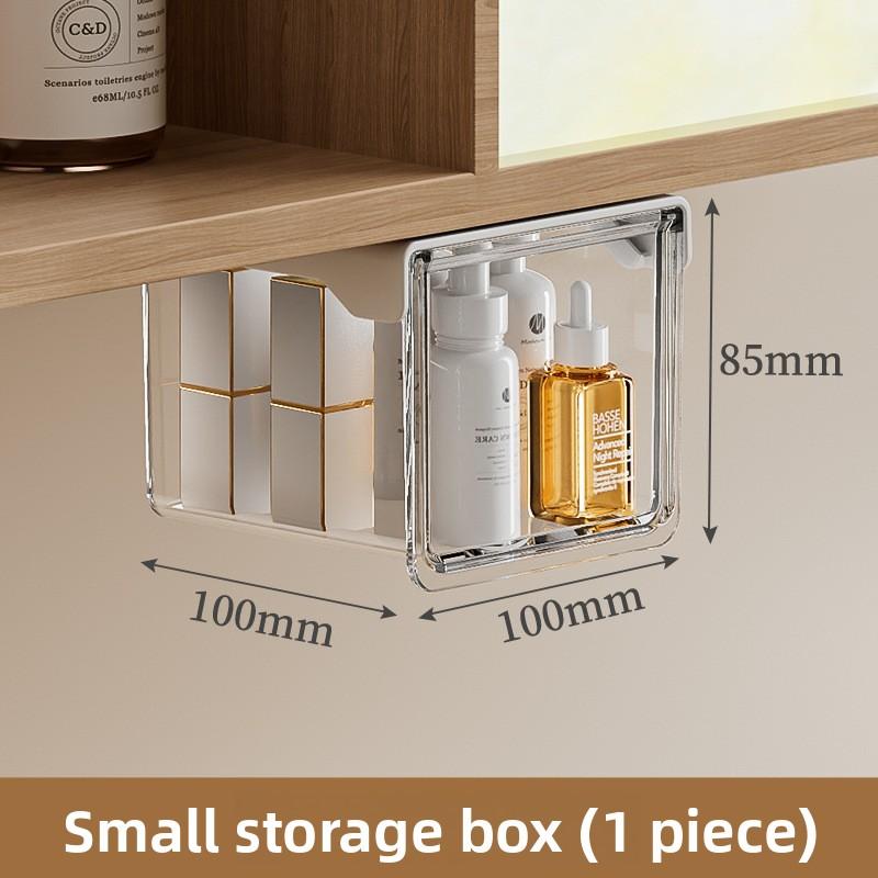 Transparent Under Shelf Drawer Organizer No Drilling Self Adhesive Under Cabinet Storage Box for Makeup Hair Accessories Cotton
Transparent Under Shelf Drawer Organizer No Drilling Self Adhesive Under Cabinet Storage Box for Makeup Hair Accessories Cotton
