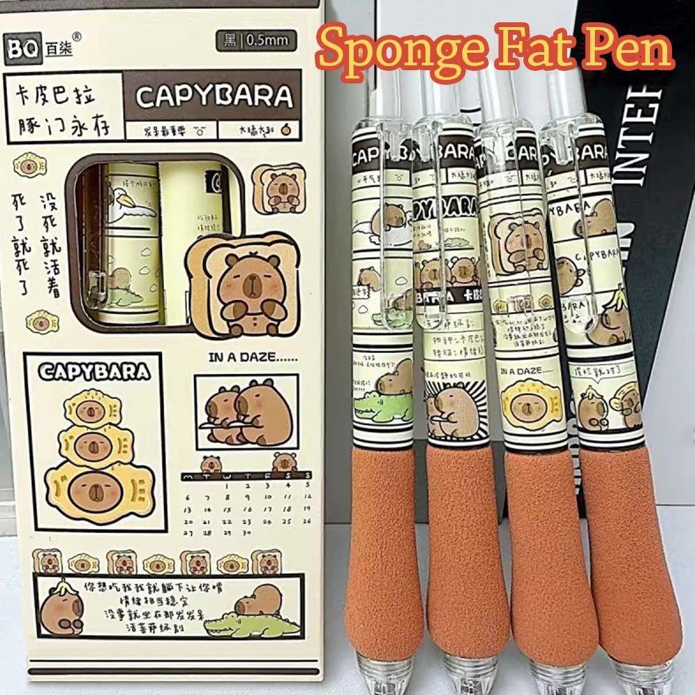 4Pcs ST Nib Capybara Gel Pen 0.5mm Signature Pen Delicate Writing Neutral Pens Signature Capybara
4Pcs ST Nib Capybara Gel Pen 0.5mm Signature Pen Delicate Writing Neutral Pens Signature Capybara