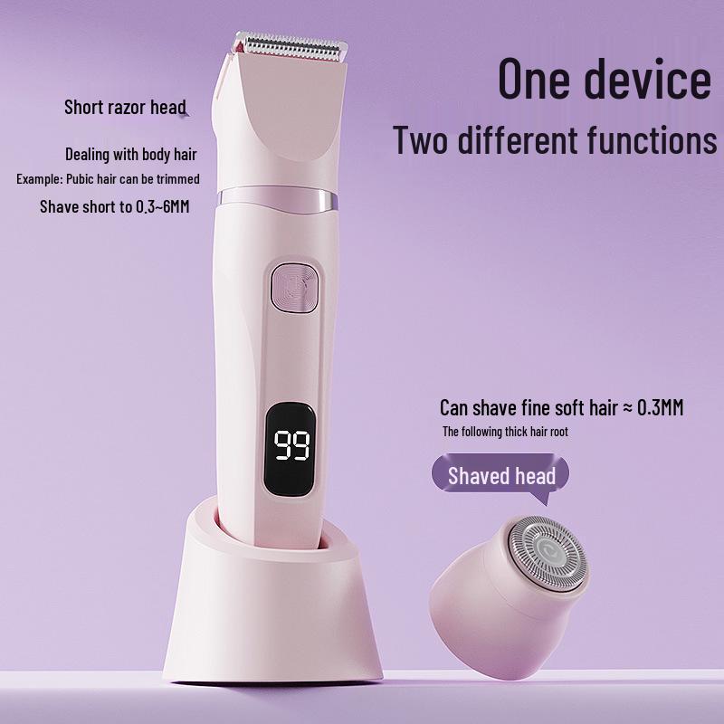 2-in-1 Digital Hair Remover for Women: Double-Headed Electric Shaver & Trimmer рожевий
2-in-1 Digital Hair Remover for Women: Double-Headed Electric Shaver & Trimmer рожевий