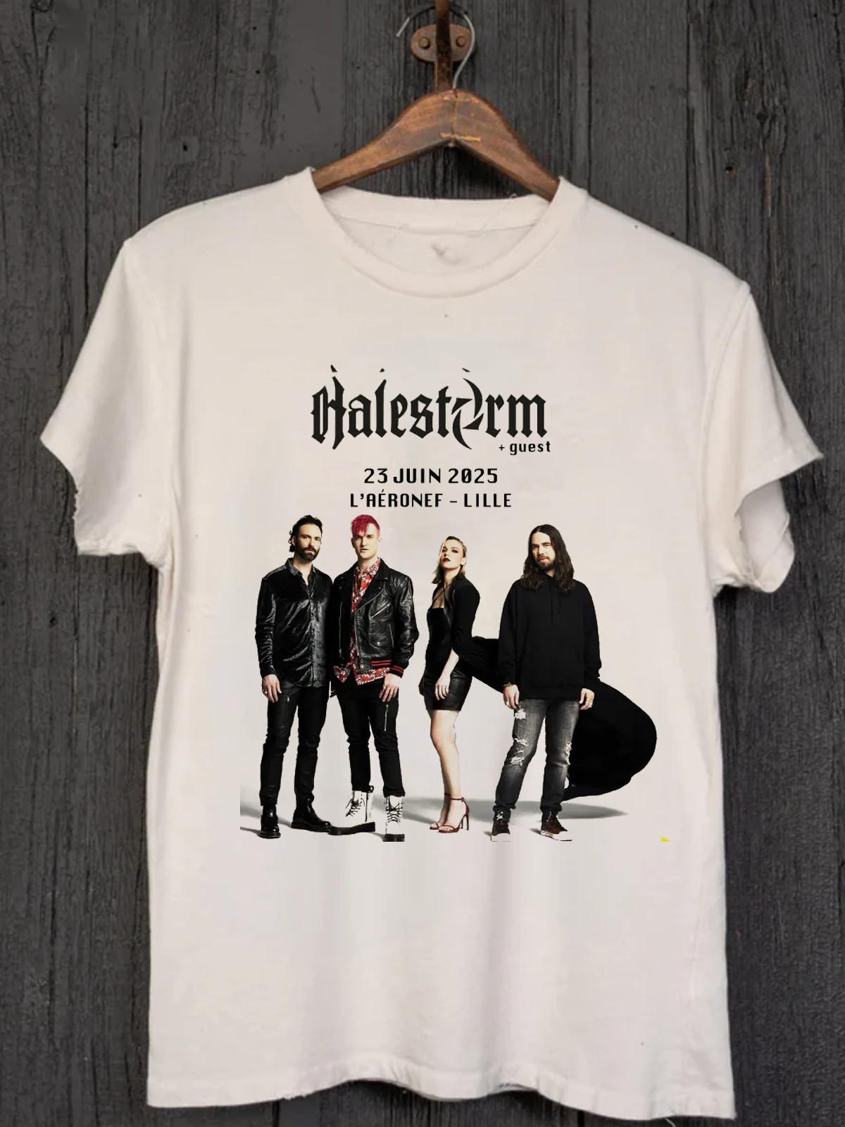 NEW Halestorm Band 2025 Concert Events T Shirt Mens Womens Tees Top White All Size S-4XL 3XL
NEW Halestorm Band 2025 Concert Events T Shirt Mens Womens Tees Top White All Size S-4XL 3XL