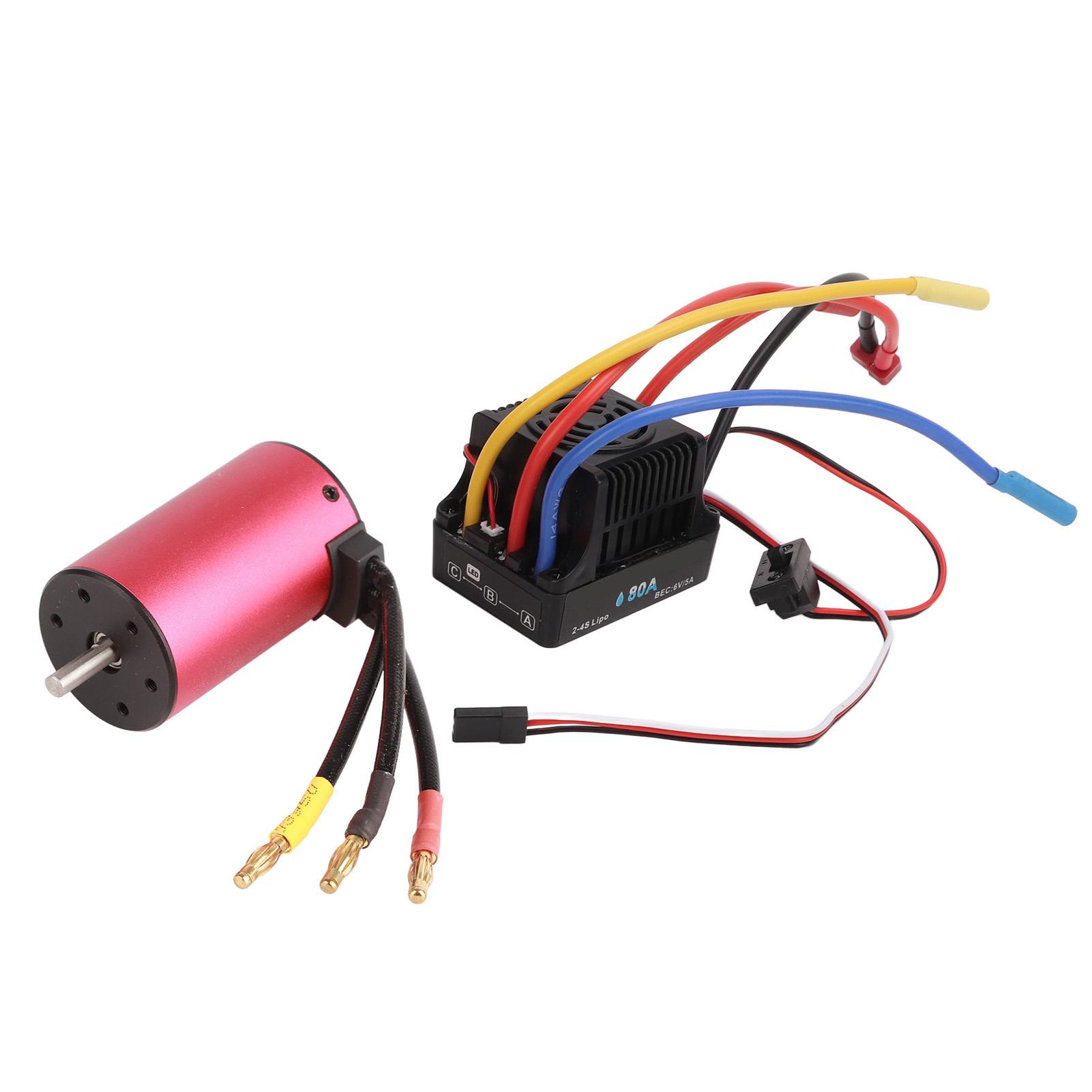 S3660 3800kv Aluminum Alloy Brushless Motor 80A Brushless ESC for 18 110 Remote Controll Car
S3660 3800kv Aluminum Alloy Brushless Motor 80A Brushless ESC for 18 110 Remote Controll Car