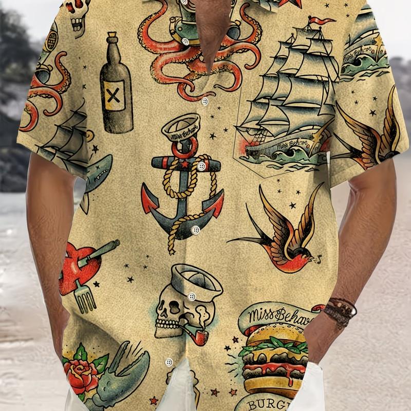 Hawaiian Lily Tropical Floral Print Men s Button-Down Short Sleeve Shirt M
Hawaiian Lily Tropical Floral Print Men s Button-Down Short Sleeve Shirt M