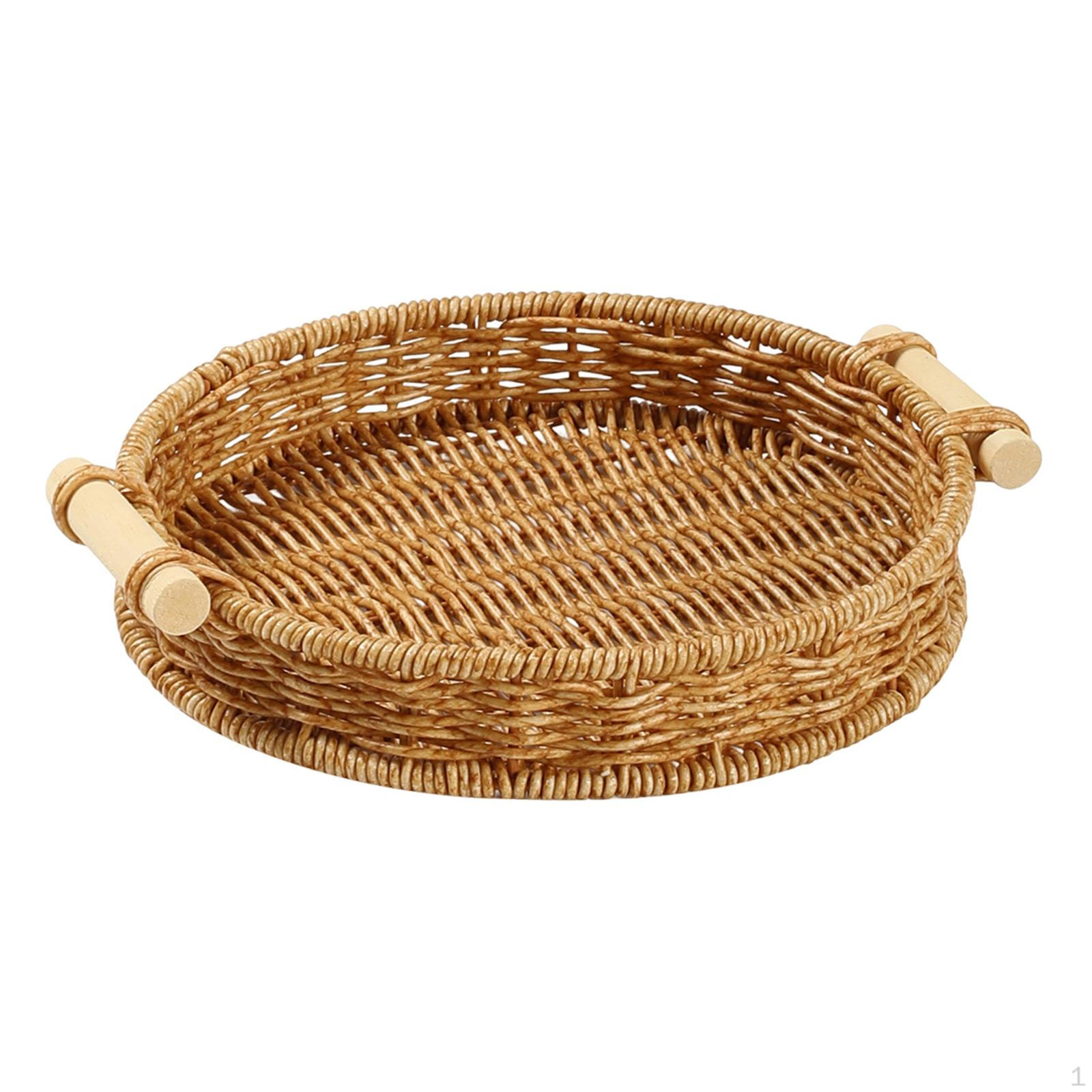 Basket Decorative Entryway Organizer Handmade PP Material with Handles Round Tray Suitable for 21 cm
Basket Decorative Entryway Organizer Handmade PP Material with Handles Round Tray Suitable for 21 cm