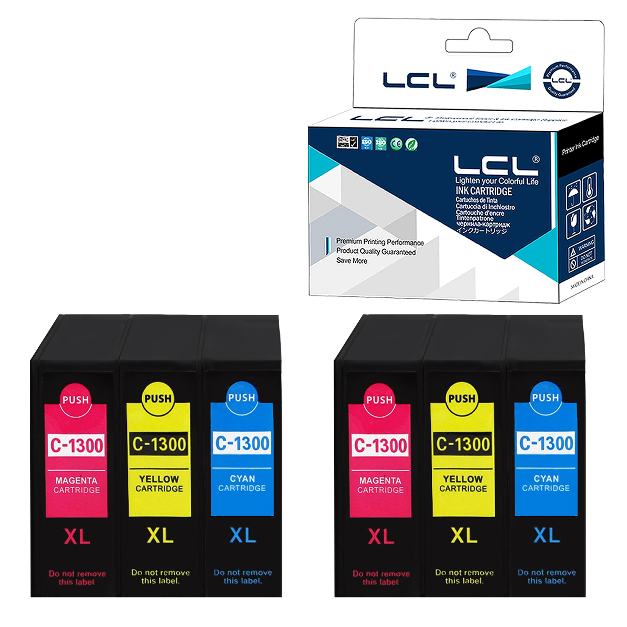 LCL Compatible Ink Cartridges for Canon and 2 2 and 2 Compatible with MAXIFY and MB2730 Printers PGI-1300XL, PGI-1300, PGI-1300XLC, PGI-1300XLM,
LCL Compatible Ink Cartridges for Canon and 2 2 and 2 Compatible with MAXIFY and MB2730 Printers PGI-1300XL, PGI-1300, PGI-1300XLC, PGI-1300XLM,